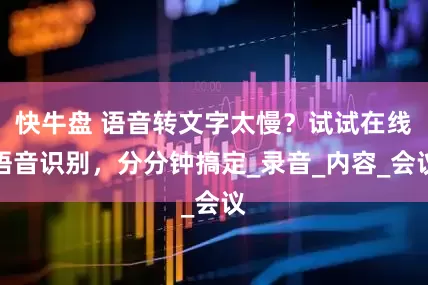 快牛盘 语音转文字太慢？试试在线语音识别，分分钟搞定_录音_内容_会议