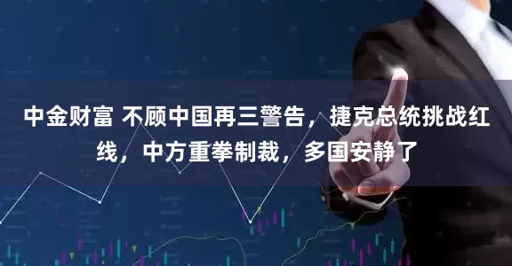 中金财富 不顾中国再三警告，捷克总统挑战红线，中方重拳制裁，多国安静了